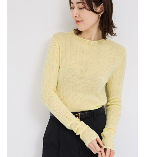 【ロペ/ROPE’】 ランダムリブプルオーバー
