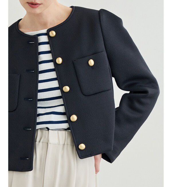 【ロペ/ROPE’】 金ボタンニットジャケット