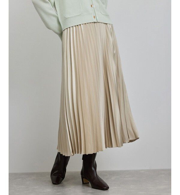 【ロペ/ROPE’】 シャイニープリーツスカート/イージーケア