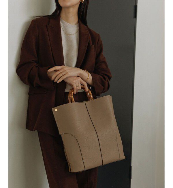 モテ系ファッションメンズ|【ロペ/ROPE’】 【E'POR】BAMBOO BAG Large/A4対応・通勤・26SS