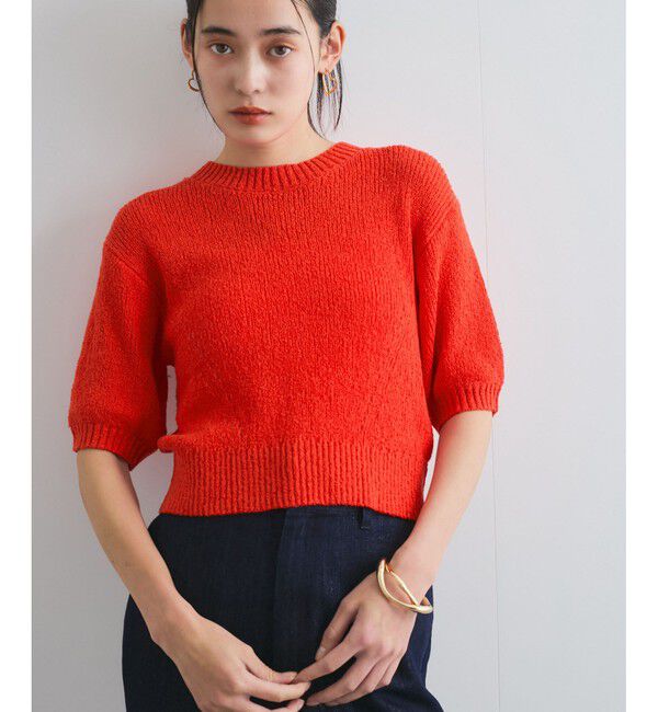 ファッションメンズのイチオシ|【ビス/VIS】 【洗える】アイレットブークレコンパクトニット