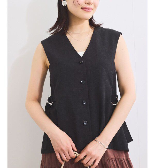 人気メンズファッション|【ビス/VIS】 【セットアップ対応】サイドベルトフレアジレ