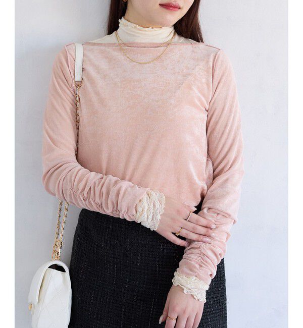 ファッションメンズお薦め|【ビス/VIS】 【2WAY】花柄&無地アソート袖シャーリングベロアカーディガン