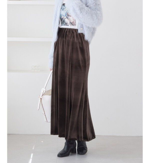 【ビス/VIS】 ベロアナロースカート