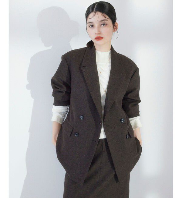 ORCIVAL | ブリティッシュツイード フードブルゾン WOMEN（ORCIVAL