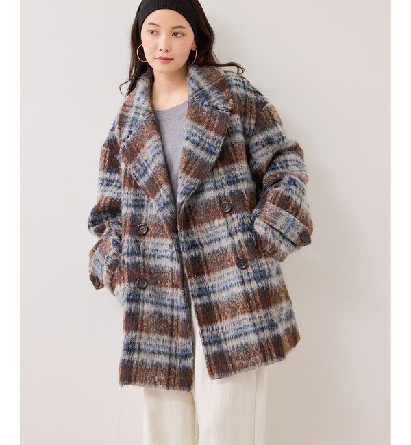 金ボタンシャギーミディジャケットコート｜ルミネのファッション通販