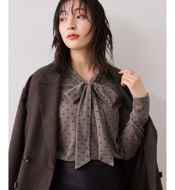 ファッションメンズお薦め|【ビス/VIS】 ベロアボウタイドットカットソー