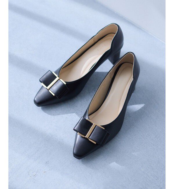 GRISE レザー ARTY オーナメントフラット ブラック24.5 追加》GRISE5cm