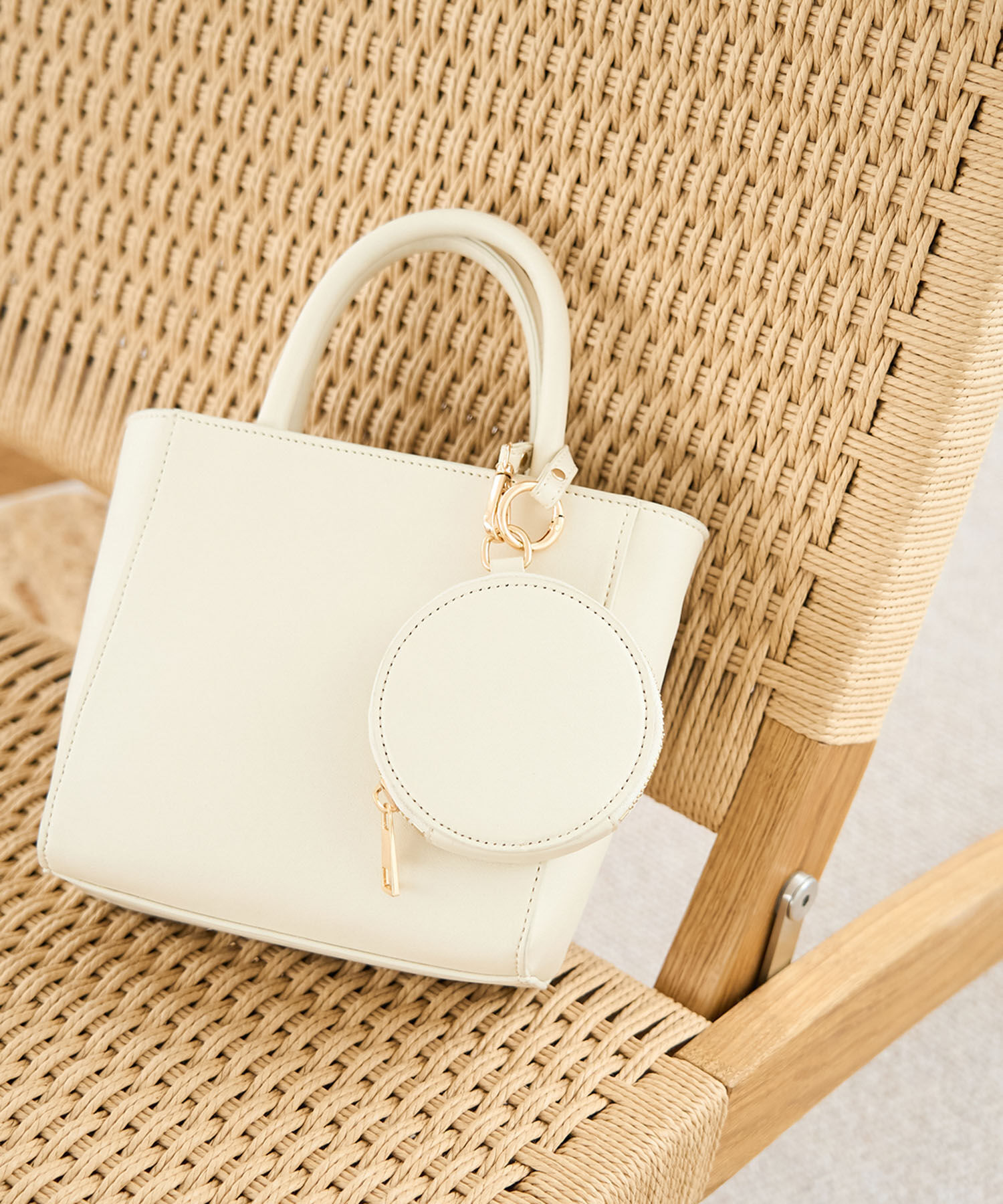 【ロペピクニック/ROPE' PICNIC】 ラウンドポーチ付きトート＆ショルダーバッグ