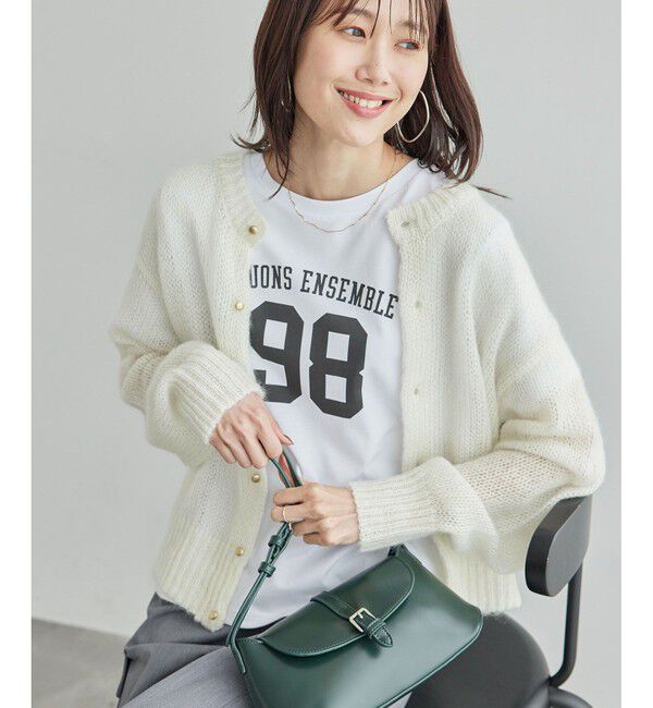 人気ファッションメンズ|【ロペピクニック/ROPE' PICNIC】 モヘヤ混メタル釦カーディガン