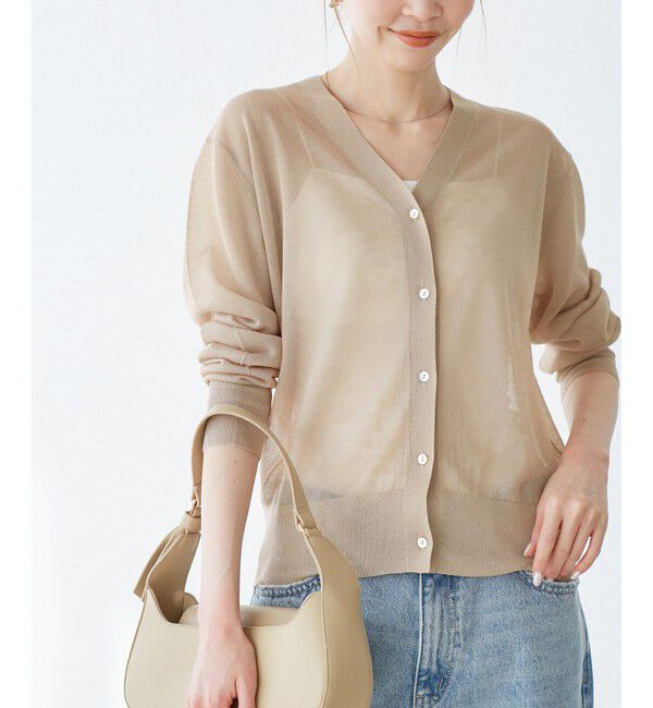 【ロペピクニック/ROPE' PICNIC】 LEVITAシアーニットカーディガン
