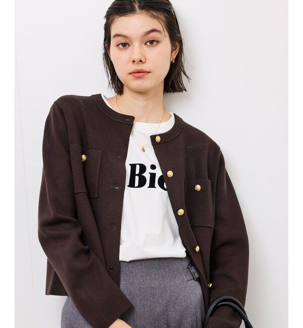 25SS【新品】AEWEN MATOPH　ニットコンビ ラッフル キャミソール UNITED ARROWS｜<AEWEN MATOPH>ニットコンビ ラッフル