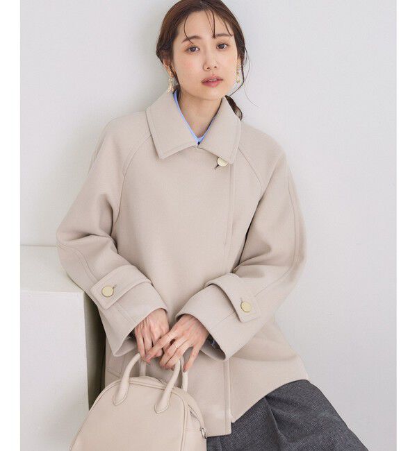 EMMEL REFINES＞EM スタンド シャギー ショートコート（EMMEL REFINES