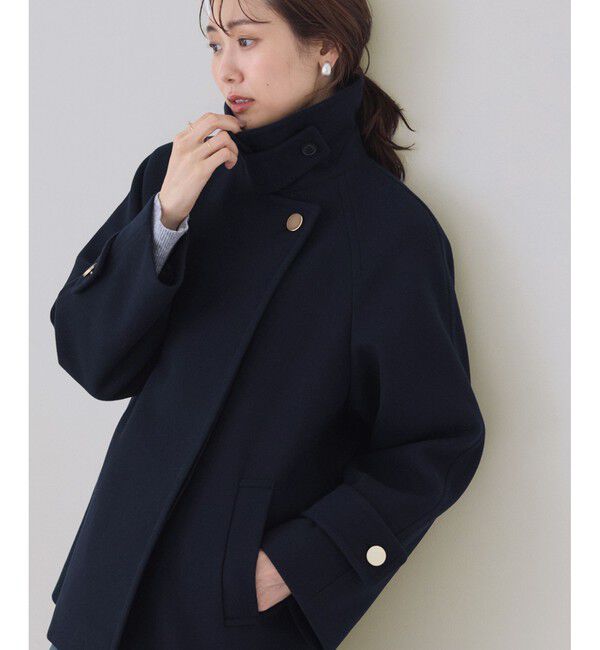 メンズファッションの一押し|【ロペピクニック/ROPE' PICNIC】 ジャージーメルトンシリーズ 金ボタンミドル丈コート/リンクコーデ