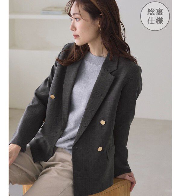 ウールリネンギャバジン テーラードジャケット（BACCA）｜ルミネの