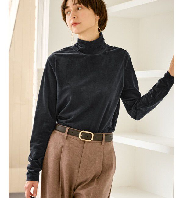 メンズファッションの一押し|【ロペピクニック/ROPE' PICNIC】 シアートリコットベロアタートルトップス