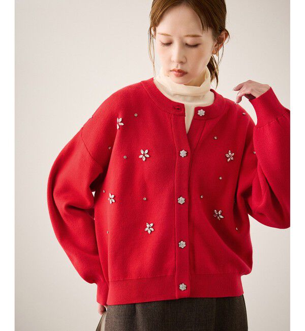 ファッションメンズなら|【ロペピクニック/ROPE' PICNIC】 ビジューカーディガン