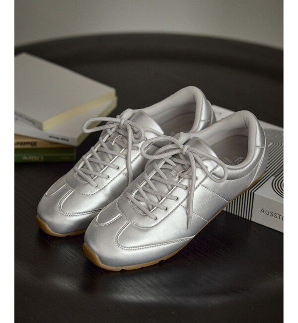 【ロペピクニック/ROPE' PICNIC】 シルバー＆スエードライクフラットスニーカー