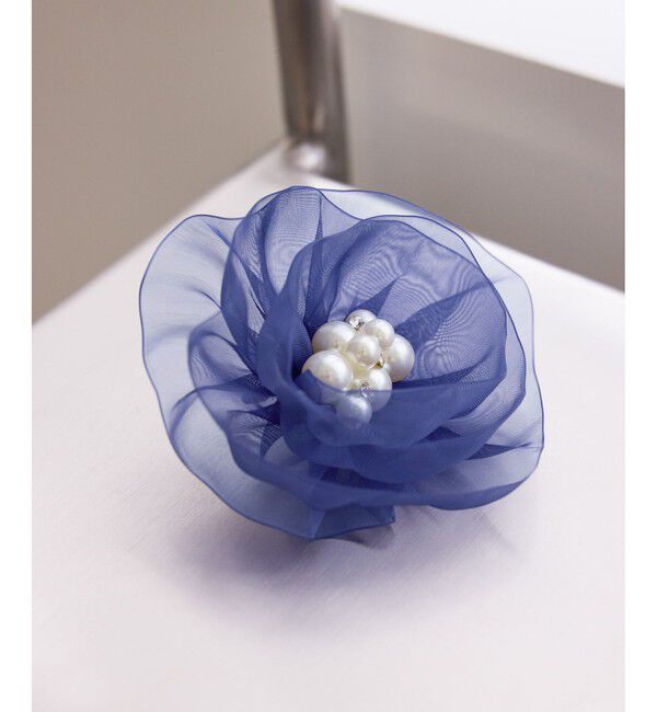 【ロペピクニック/ROPE' PICNIC】 オーガンジーフラワーコサージュ