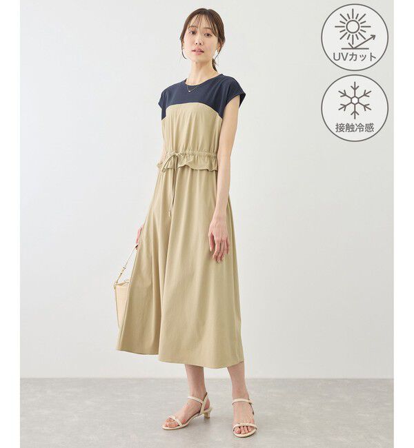 WEB限定追加 Cozue Ninomiya ex スラブストレッチワンピース（OUTDOOR