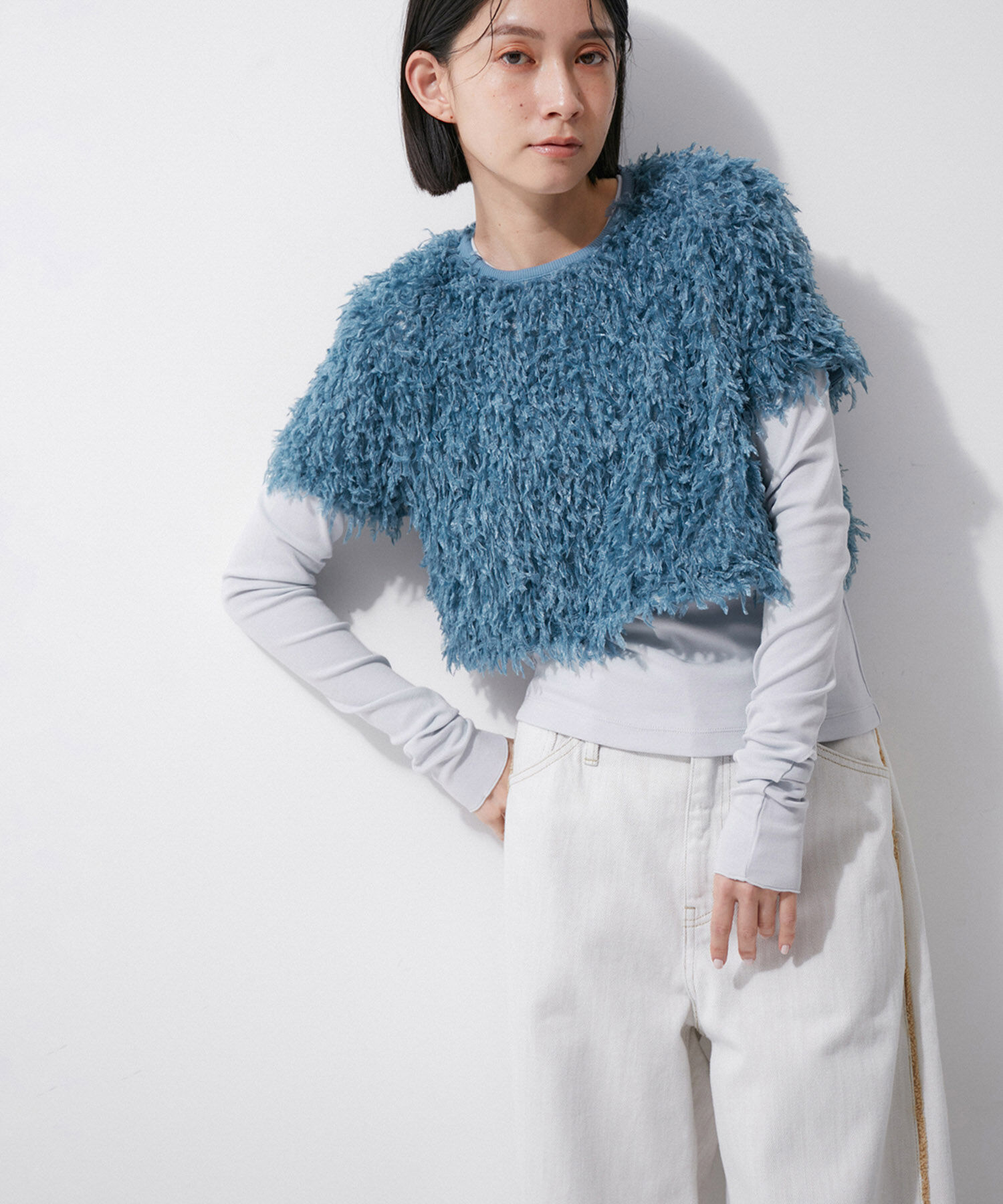 モテ系ファッションメンズ|【アダム　エ　ロペ/ADAM ET ROPE’】 【再入荷】フェザープルオーバー