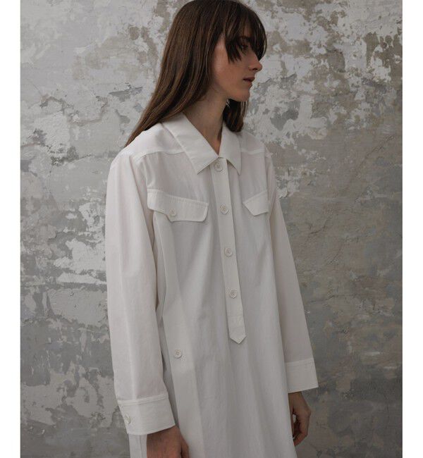 【アダム　エ　ロペ/ADAM ET ROPE’】 【EMOELLE】ミリタリーシャツワンピース