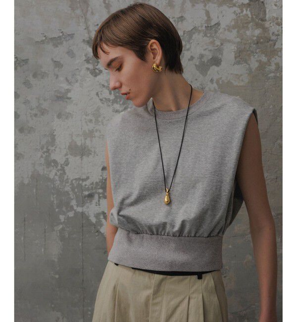 モテ系メンズファッション|【アダム エ ロペ/ADAM ET ROPE’】 【EMOELLE】・【サステナブル】スリーブレスタックプルオーバー