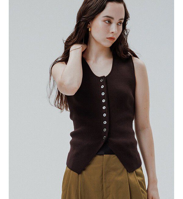 ファッションメンズのイチオシ|【アダム　エ　ロペ/ADAM ET ROPE’】 フルニードルニットジレ