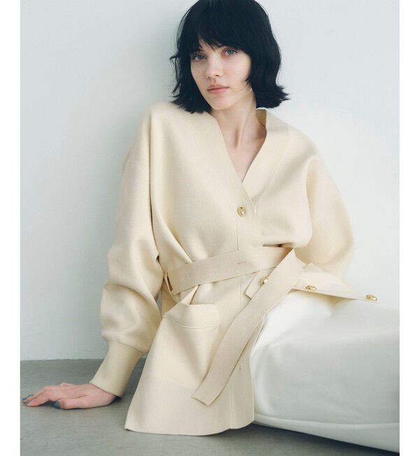 モテ系メンズファッション|【アダム エ ロペ/ADAM ET ROPE’】 【サステナブル】マルチWAYベルテッドミドルカーディガン