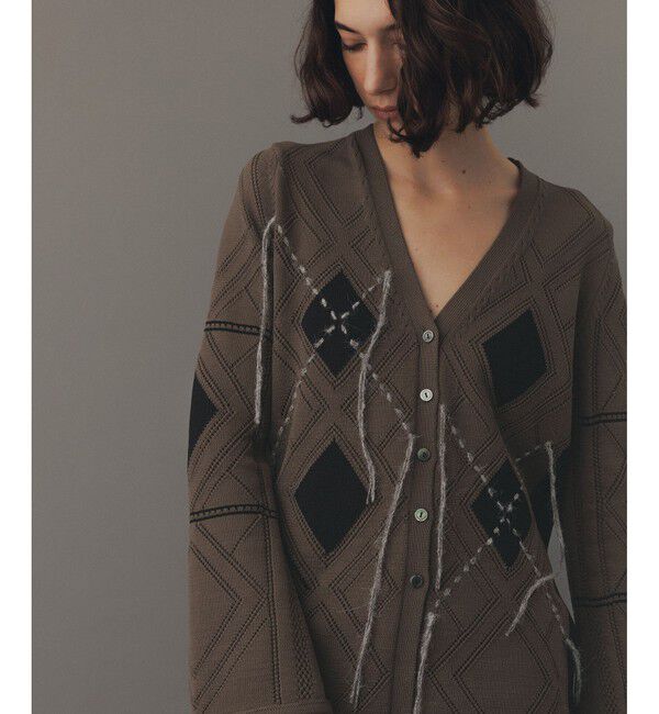 ファッションメンズお薦め|【アダム　エ　ロペ/ADAM ET ROPE’】 パターンニットカーディガン