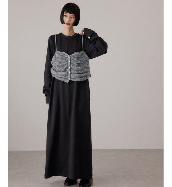 WEB限定】2WAYニットポロワンピース（ADAM ET ROPE'）｜ルミネの