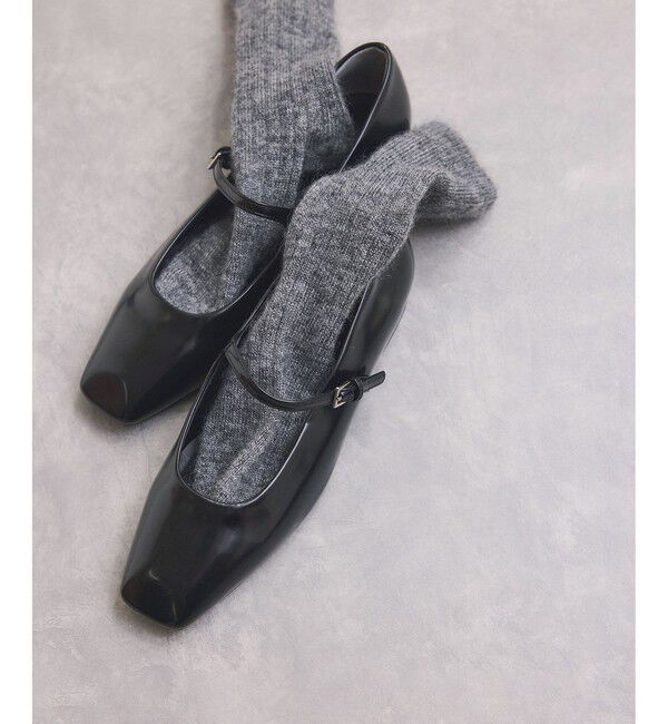 グリッター ベルベット メリージェーン シューズ（UNITED ARROWS