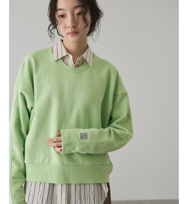 人気ファッションメンズ|【アダム エ ロペ/ADAM ET ROPE’】 【サステナブル】ロゴフォルムスウェット