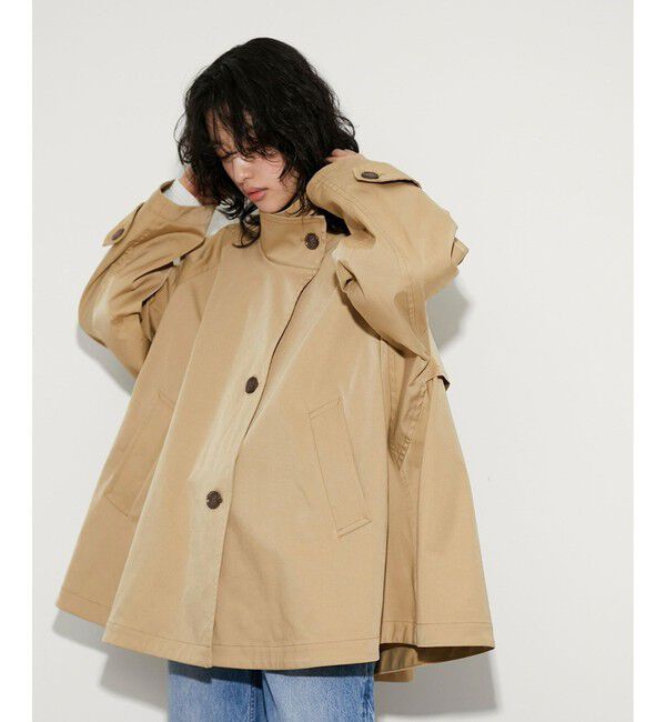 ヘリンボンツイードボンディングコーディガン（ADAM ET ROPE