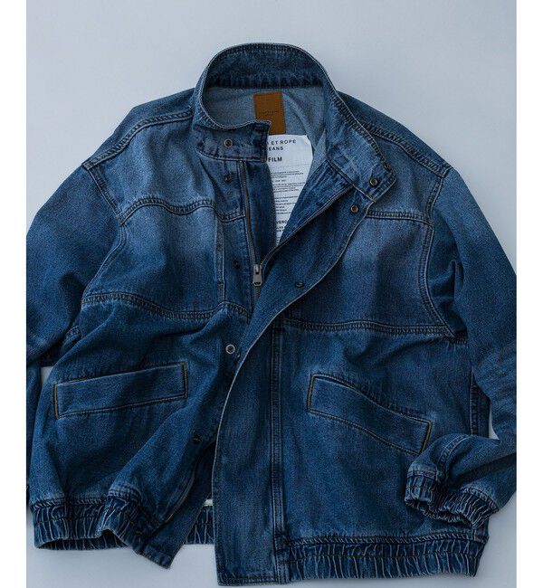 メンズファッションの一押し|【アダム　エ　ロペ/ADAM ET ROPE’】 ブリーチデニム ボマージャケット / ADAM ET ROPE' JEANS -FILM-