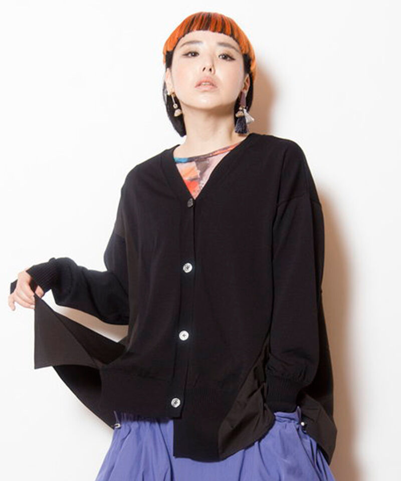 メンズファッションなら|【オズモーシス/OSMOSIS】 2WAY切替ニットカーディガン