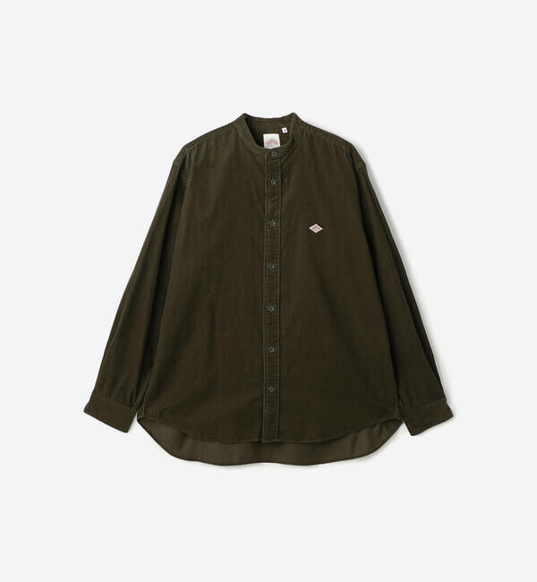 【ビショップ/Bshop】 DANTON | コーデュロイ バンドカラー長袖シャツ MEN