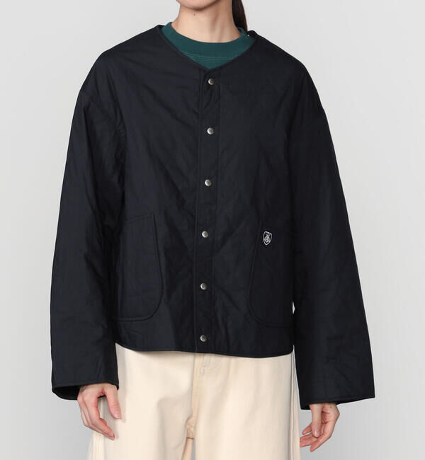 【ビショップ/Bshop】 ORCIVAL | ノーカラー キルティングジャケット WOMEN