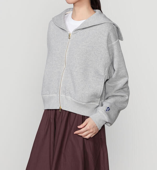 メンズファッションなら|【ビショップ/Bshop】 ORCIVAL | コットン裏毛 ジップセーラー WOMEN