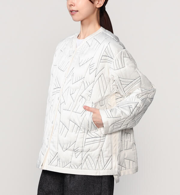 【ビショップ/Bshop】 manipuri | リバーシブル キルティングジャケット ECRU WOMEN