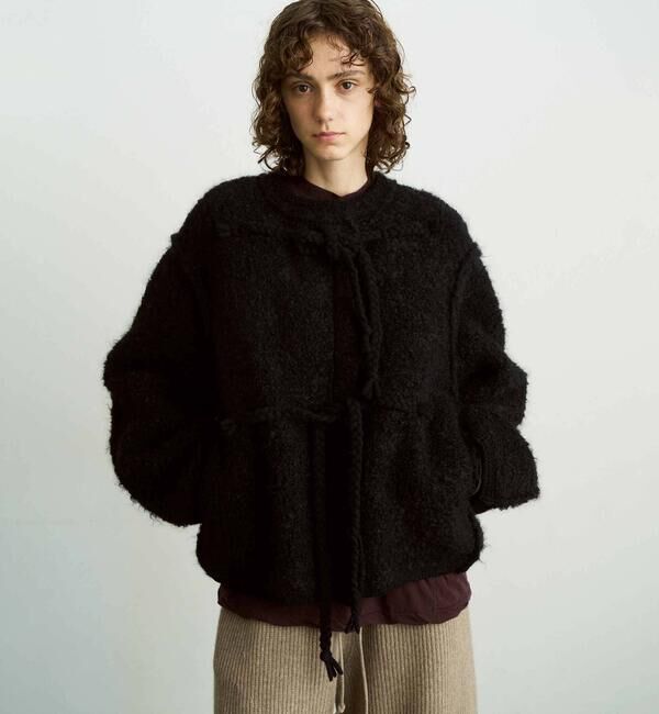 ファッションメンズなら|【ビショップ/Bshop】 UNFIL | モヘア&シェットランドウール ニットジャケット WOMEN