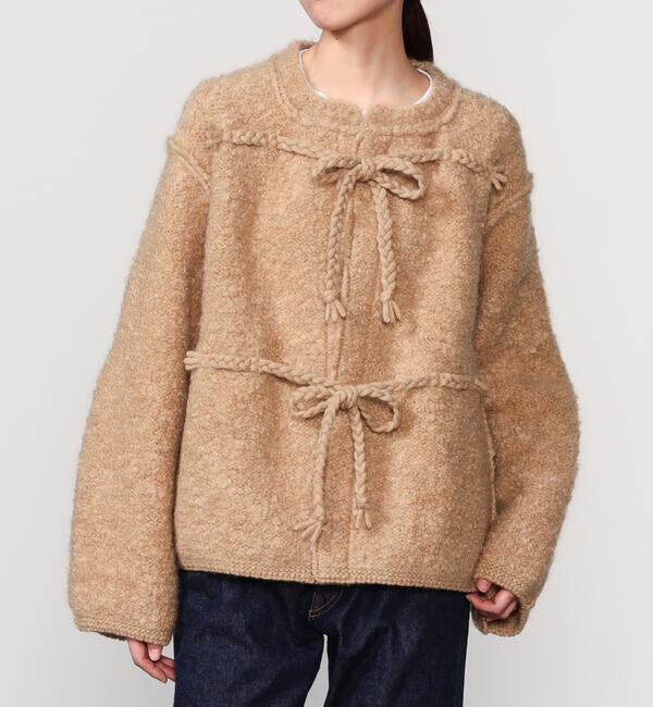 【ビショップ/Bshop】 UNFIL | モヘア＆シェットランドウール ニットジャケット WOMEN