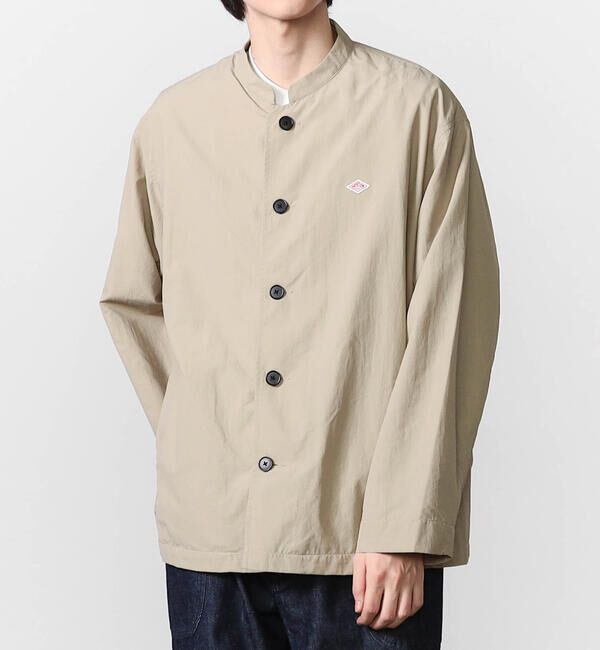人気メンズファッション|【ビショップ/Bshop】 DANTON | ナイロンタッサー バンドカラージャケット MEN