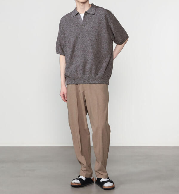 Steven Alan＞ コットン/ウール ボイル オープンカラー シャツ BOX