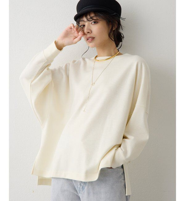 人気メンズファッション|【ウィム　ガゼット/Whim Gazette】 圧縮スムースワイドプルオーバー