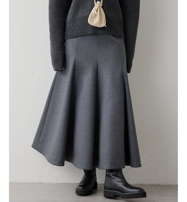【ウィム　ガゼット/Whim Gazette】 ボンディングウールスカート