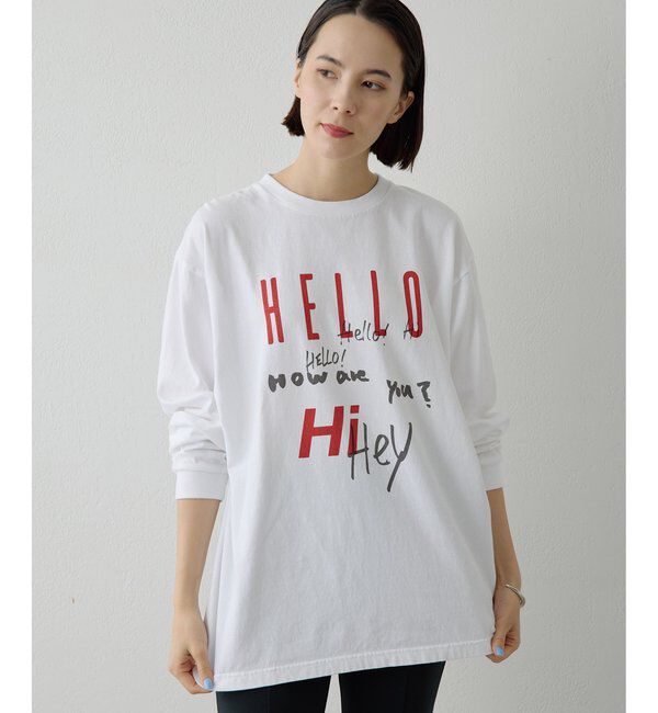 【ウィム　ガゼット/Whim Gazette】 ロゴロングスリーブTシャツ