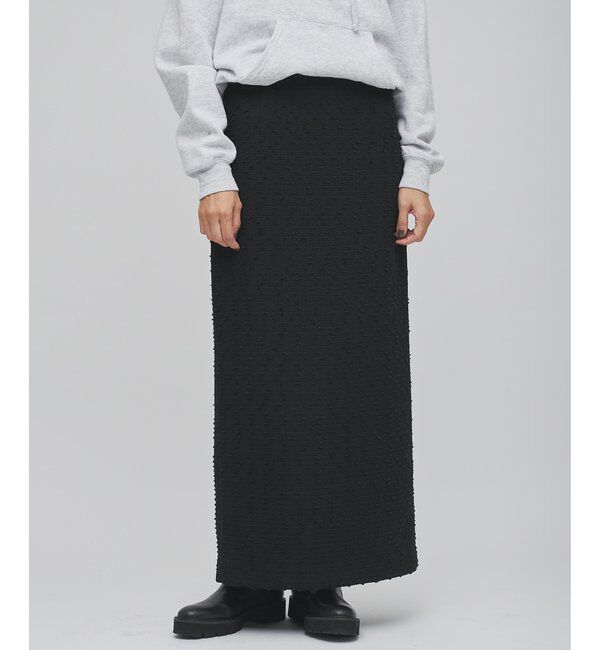 【ウィム　ガゼット/Whim Gazette】 ネップツイードスカート