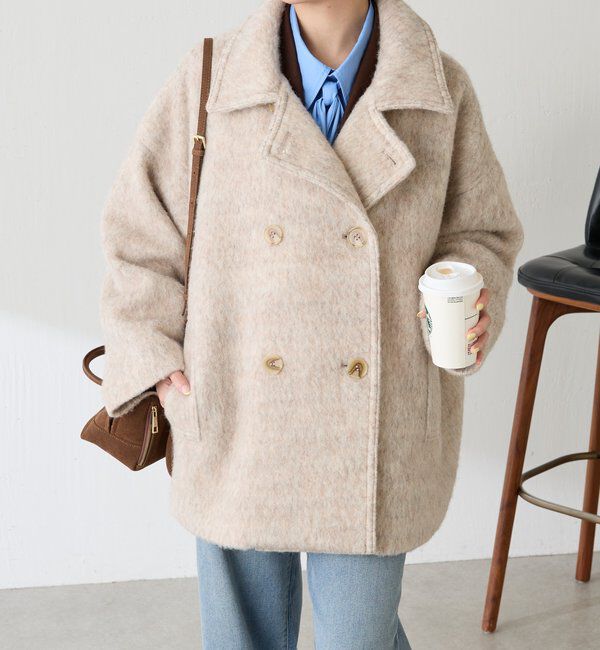 別注【TICCA / ティッカ】モヘヤ混テントコート（JOURNAL STANDARD