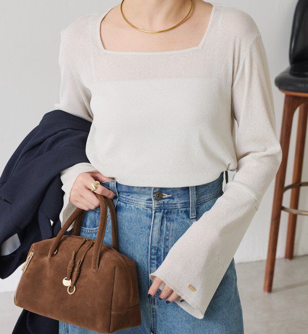 モテ系メンズファッション|【コラージュ ガリャルダガランテ/COLLAGE GALLARDAGALANTE】 シアーラメリブスクエアカットソー